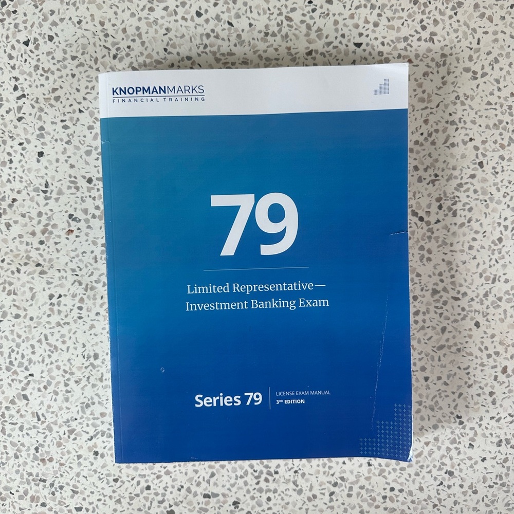 Series 79 - Investment Banking Exam knopman marks